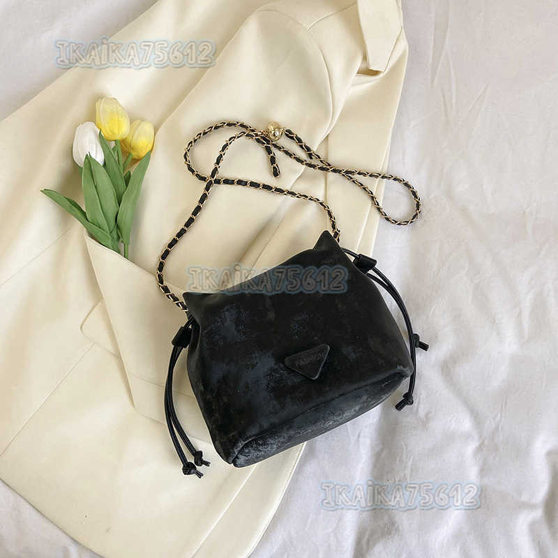 Simple New Fashion Bucket Bag Crossbody Bag Trendy Chain Handbag Womens Bag 2025 Spring Elegant Shoulder Bag H250804