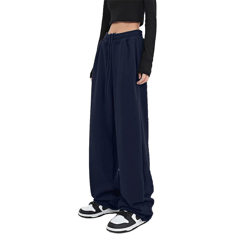 Free shipping designer Autumn Winter Casual Sweatpants Loose Comfortable Home Drawstring WideLeg Pants Straight Long Pants High quality clothing