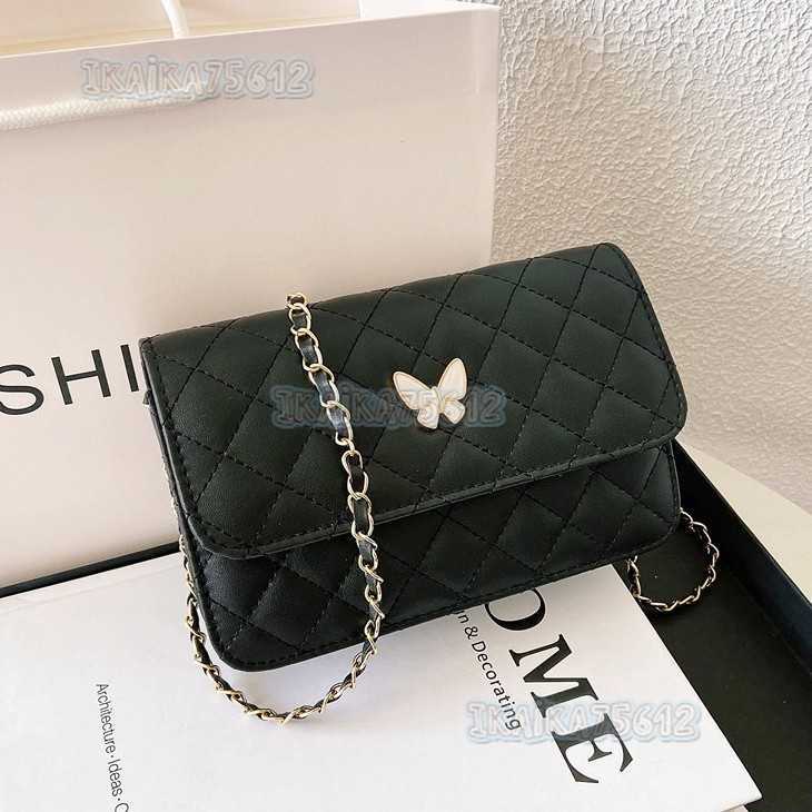New Small Square Bag Little Style Quilted Chain Butterfly Bag for Women 2025 New Trendy Versatile Crossbody Bag H250804