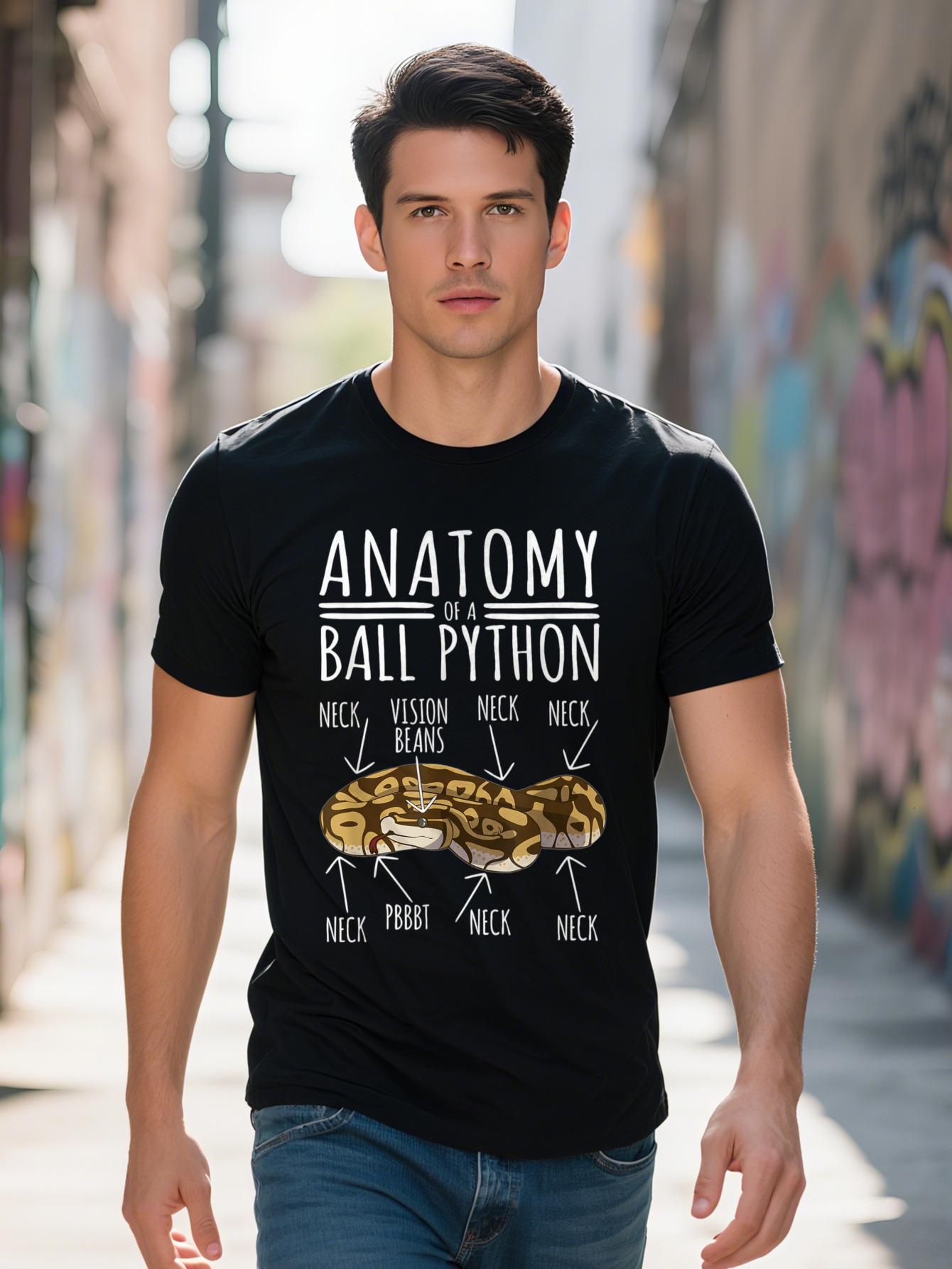 Snake Owner Anatomy Of A Ball Python T Shirt G 26333