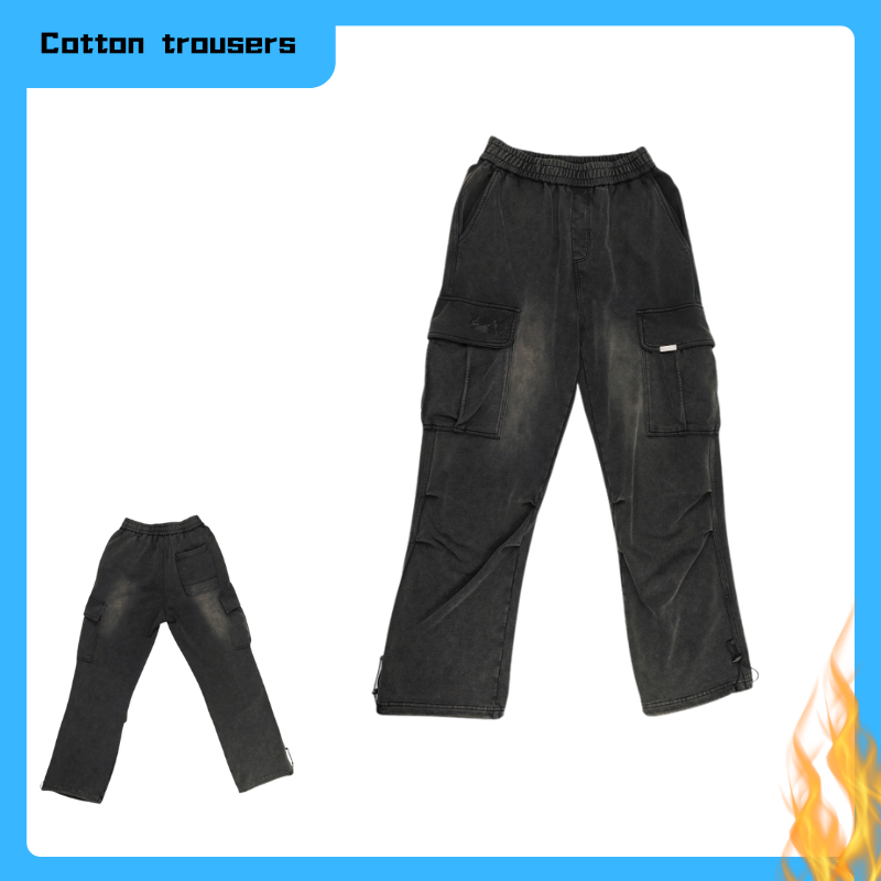 Men's Elasticated Waistband Cotton Pants with Customizable Design Options Patterns and colors can be customized