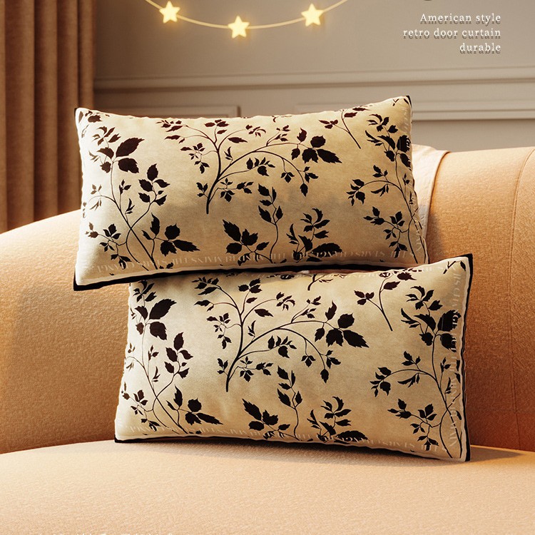 Designer Pillows Case Decorative Throw Pillow Luxury Fashion Vintage Fleece Pillowcase Cover Case Covers Wool Pillowcases Sofa Home White Black only P