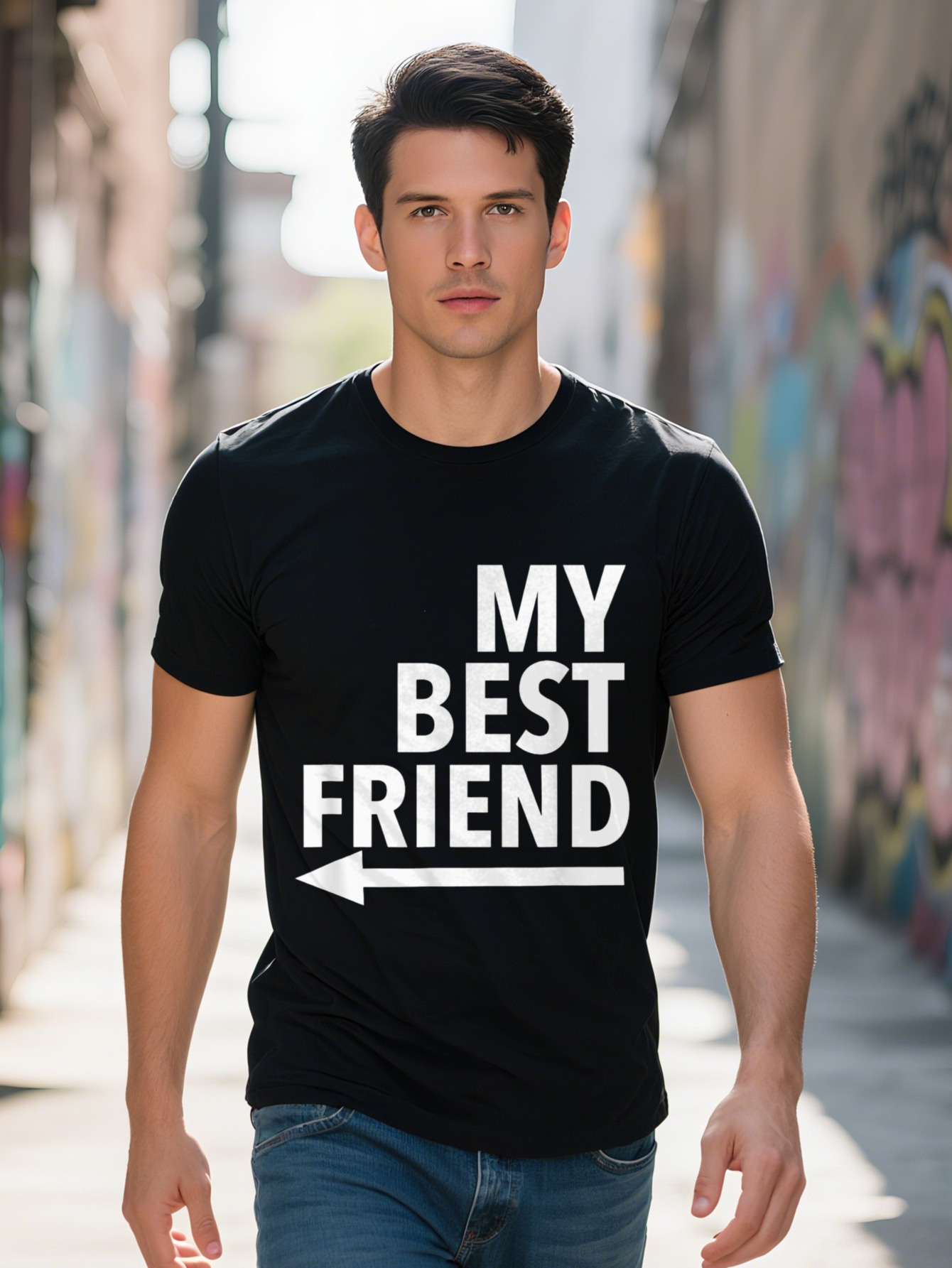 Lucky Dachshund Graphic Men's T-Shirt Cotton Short Sleeve Crew Neck Casual Fit Washable 78e2d