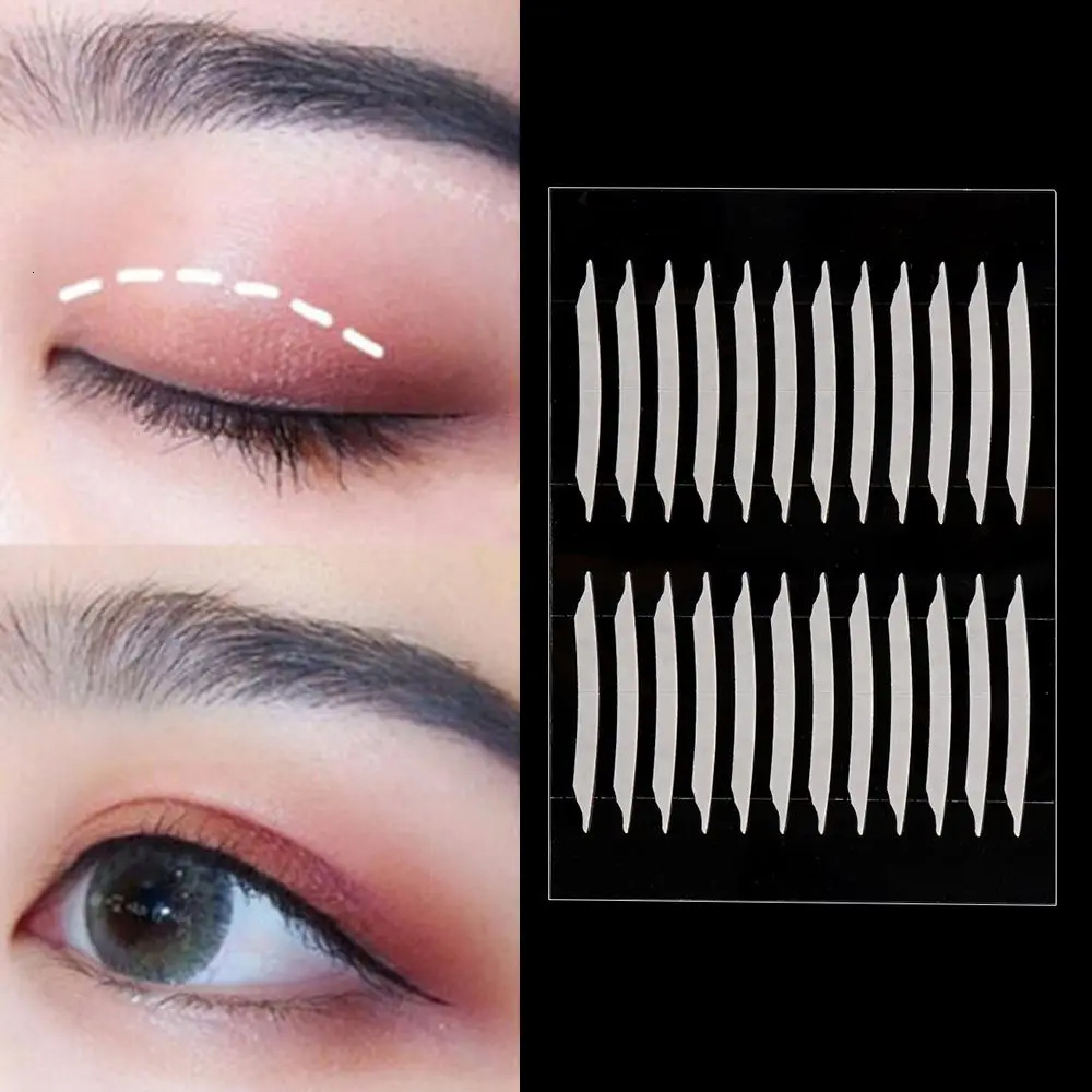 240Pair Transparent Invisible Double Eyelid Tape Self-Adhesive Eyelid Sticker Magic Big Eyes Eyelid Tape Makeup Tool Accessories 250730