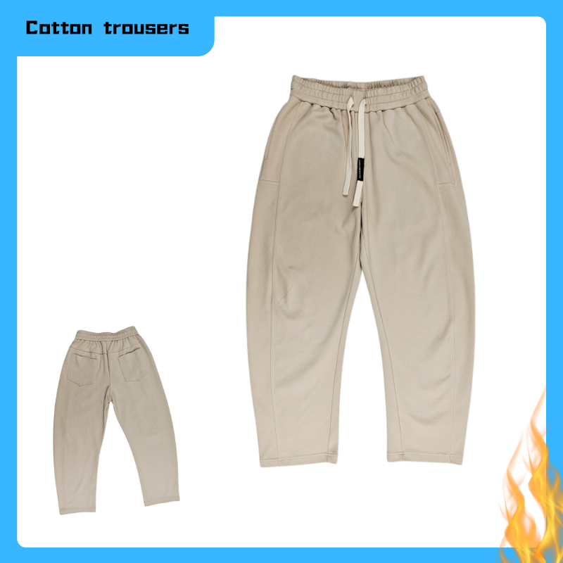 Elasticated Waisted Cotton Trousers for Him: Personalized Designs Available | Seasonal Collection
