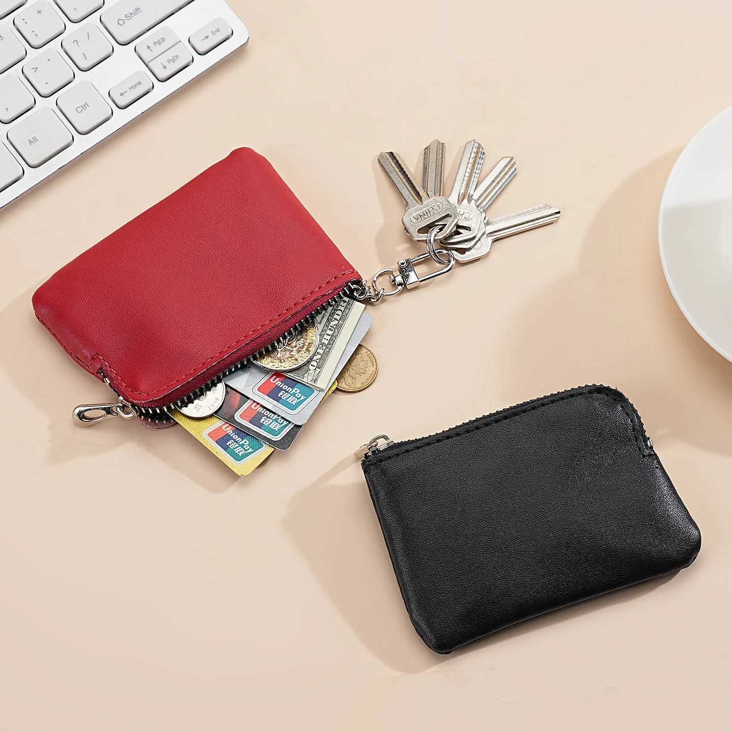 Fashion Leather Multifunctional Card Bag Creative PU Leather Change Bag Unisex Mini Card Bag G250802