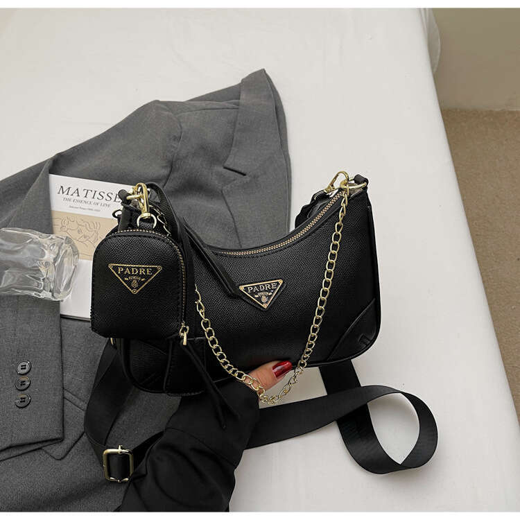 Women's Summer Versatile 2025 New Trendy Fashion Chain Crossbody High-end Niche Shoulder Underarm Bag