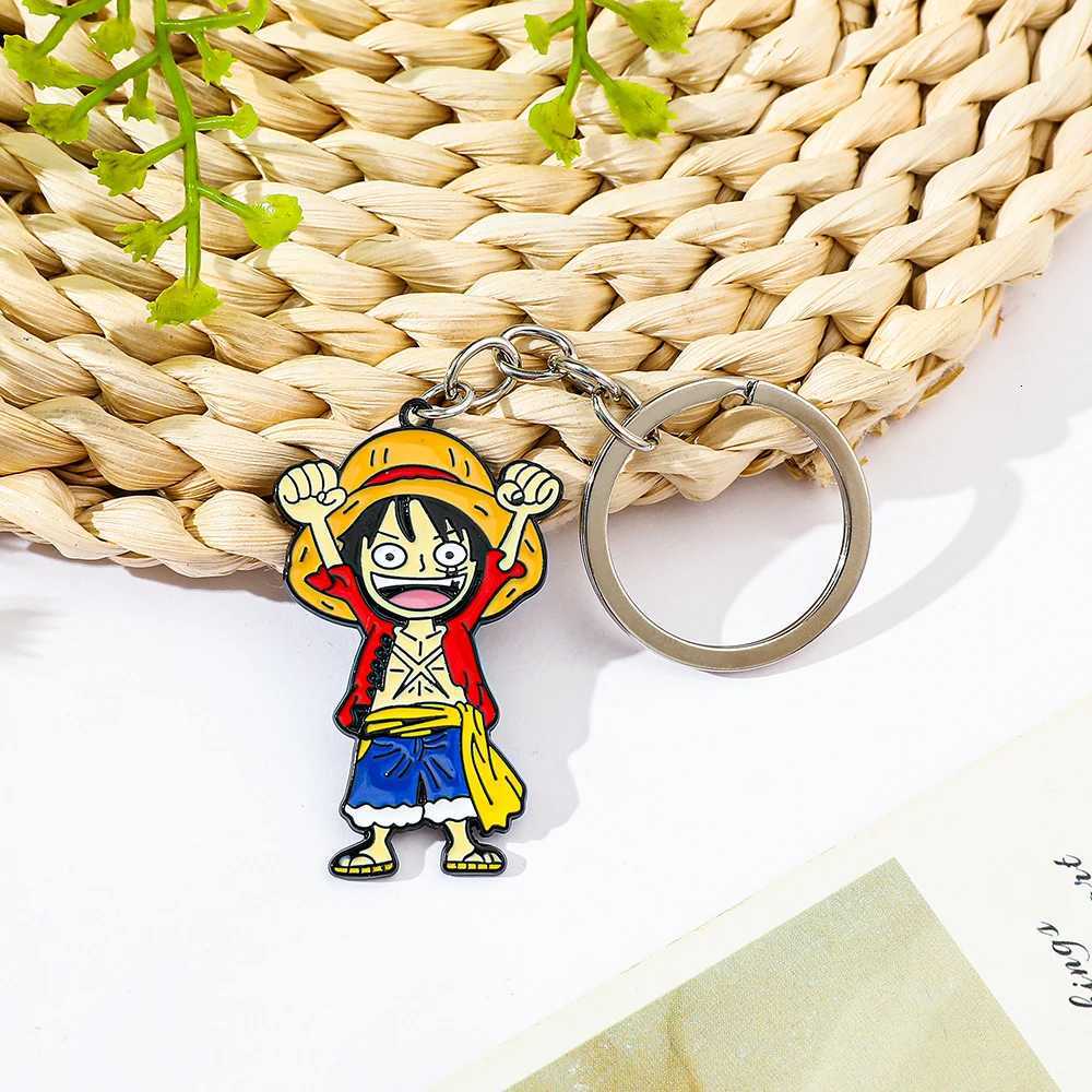 Popular Cartoon Anime One Piece Keychain Cute Anime Figure Luffy Travel Backpack Pendant Accessories Fashion Pendant Keychain G250802