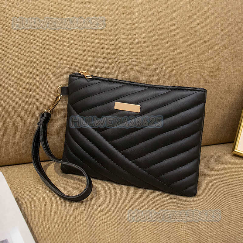 Womens New 2025 Messenger Simple Fashion Leisure Embroidered Thread One Shoulder Popular Envelope Bag H250804 TUES