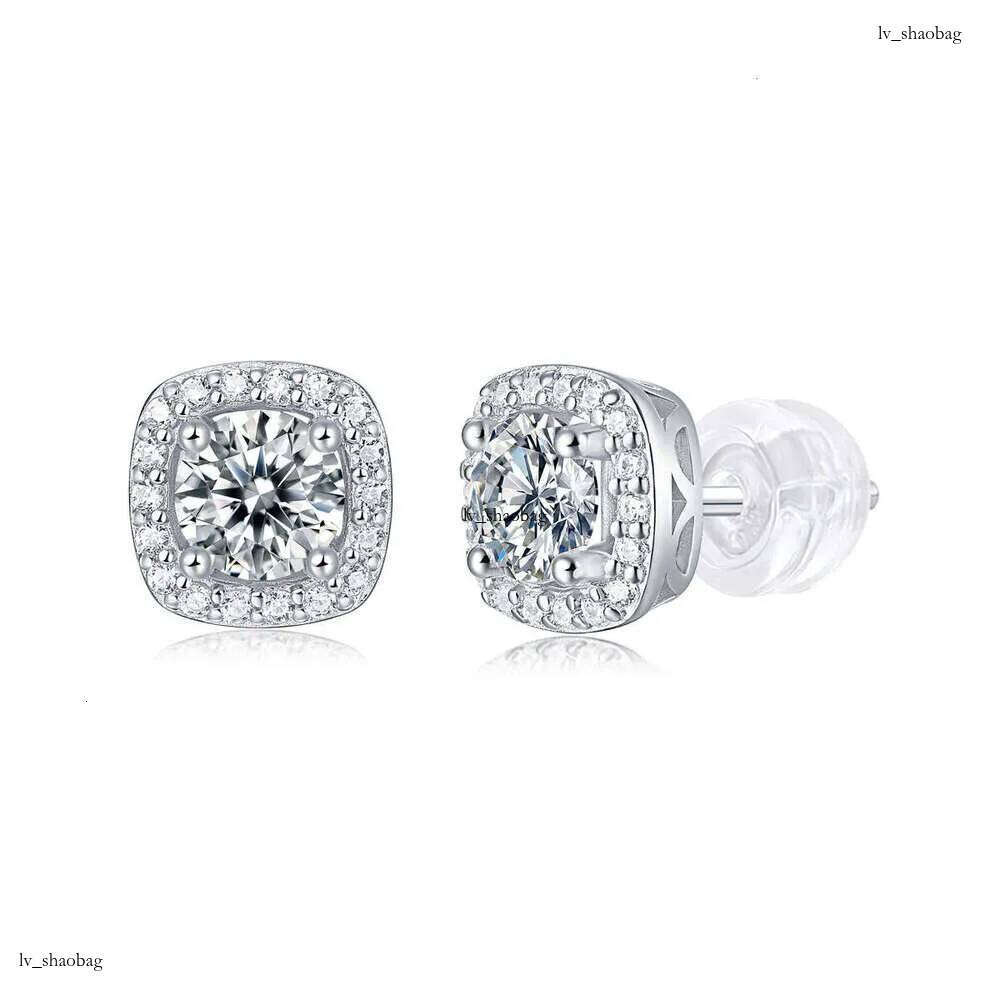 DHCollections Summer New Square Small for Women High-end Fashion Korean Ins Style Niche Temperament Sier Earrings