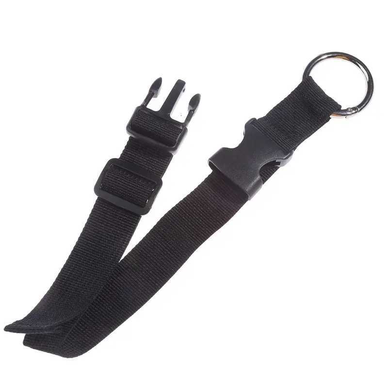 Holiday Travel Portable Black Nylon Suitcase Hanging Bag with Zinc Alloy Hiking Buckle Strap with External Hook Strap G250802