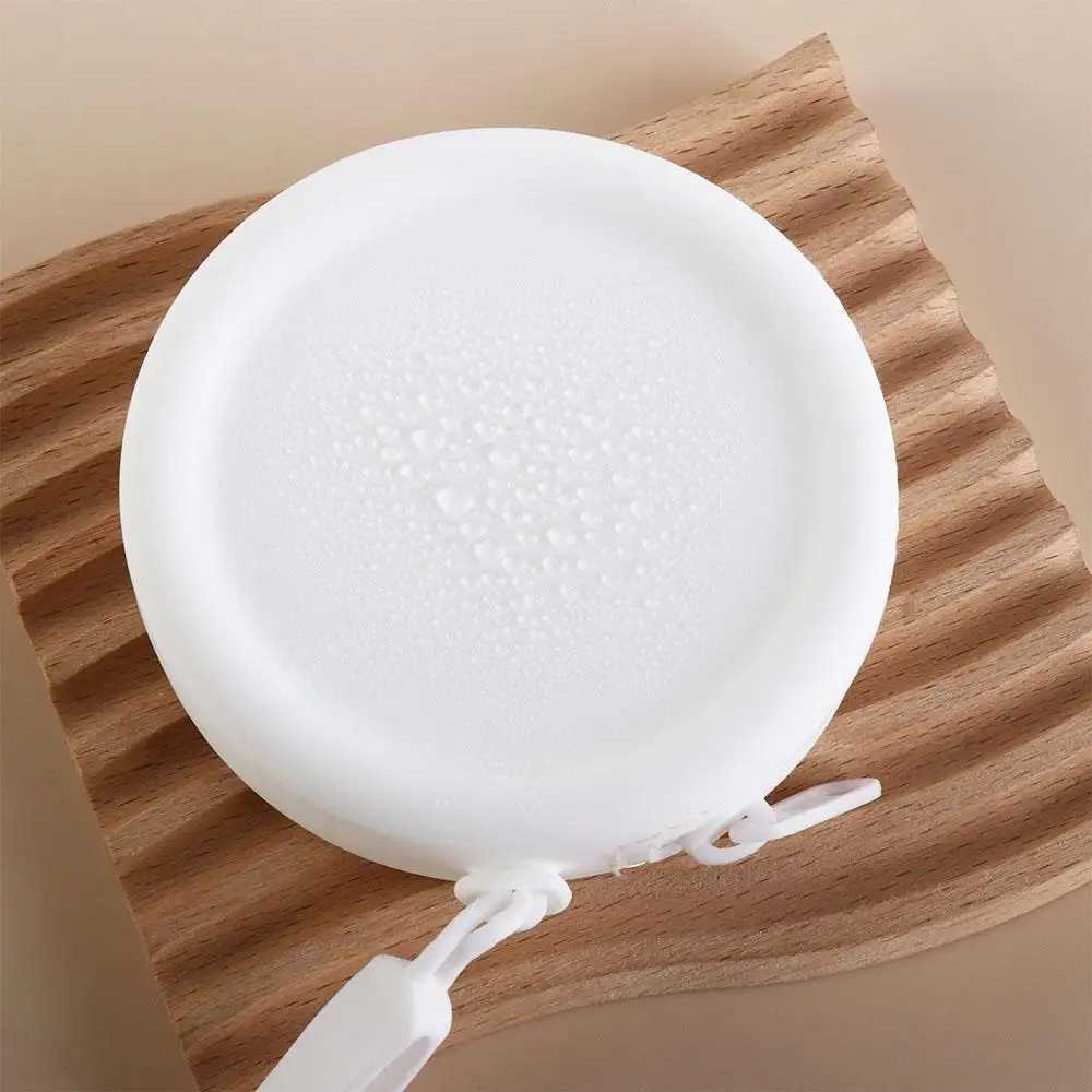 100% Round Silicone Coin Purse Cute Mini Solid Color Data Cable Storage Bag Portable Waterproof Lipstick Cosmetic Bag Women G250802