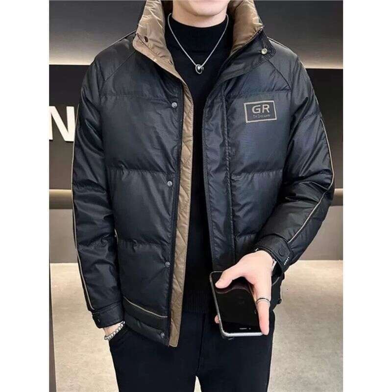 Jiujiang Down Jacket High-End Clothing Jiaxing Pinghu Stand Collar Men's Fashion 2024 New Model