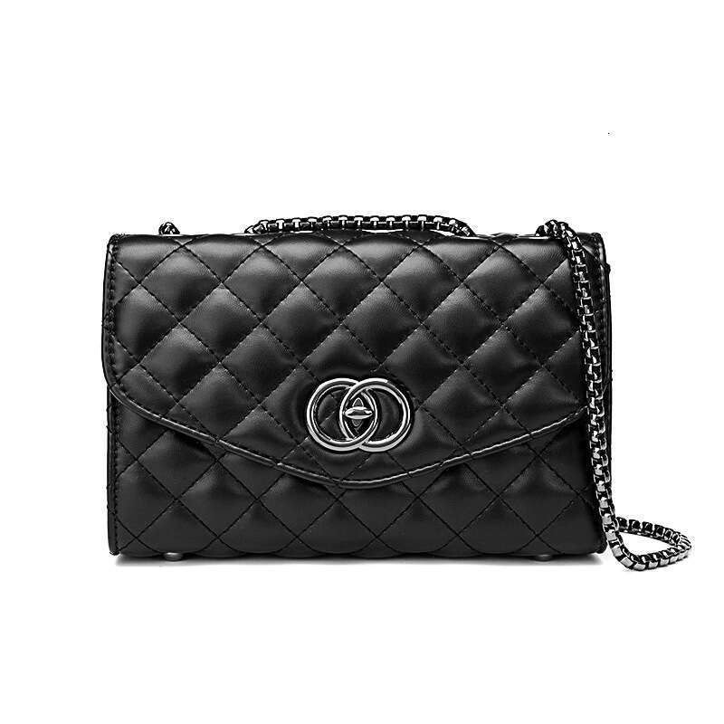 DHessentials Korean Style Women's Fashionable Multi-Use Commuter New 2025 Summer Simple Quilted Chain Small Square Bag Single Shoulder Crossbody
