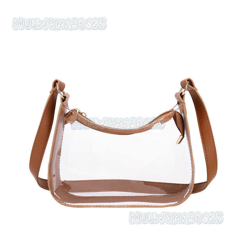 2025 New Trend Underarm Bag Fashion Transparent Bag Single Shoulder Bag Handheld Womens Bag Simple Small Bag H250804