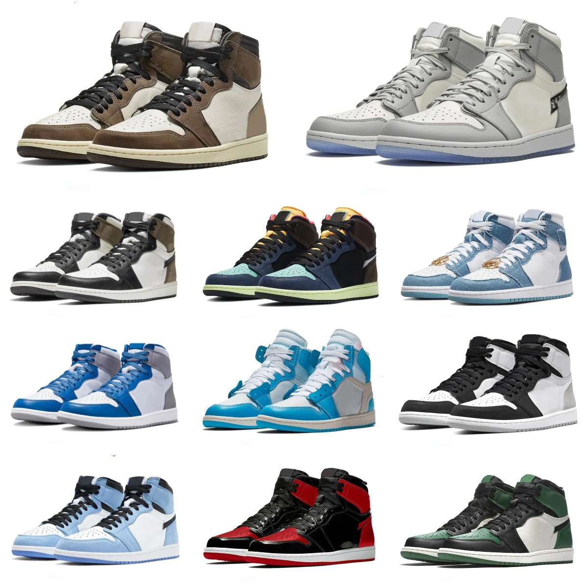 Trainers 1 J1 Sports Basketball Shoes Mens Women High Low Reverse True Turbo Blue Pine Lucky Green Tennis DARK Mocha Chicago OG Bio Hack Denim Pine Green Sneakers Y58