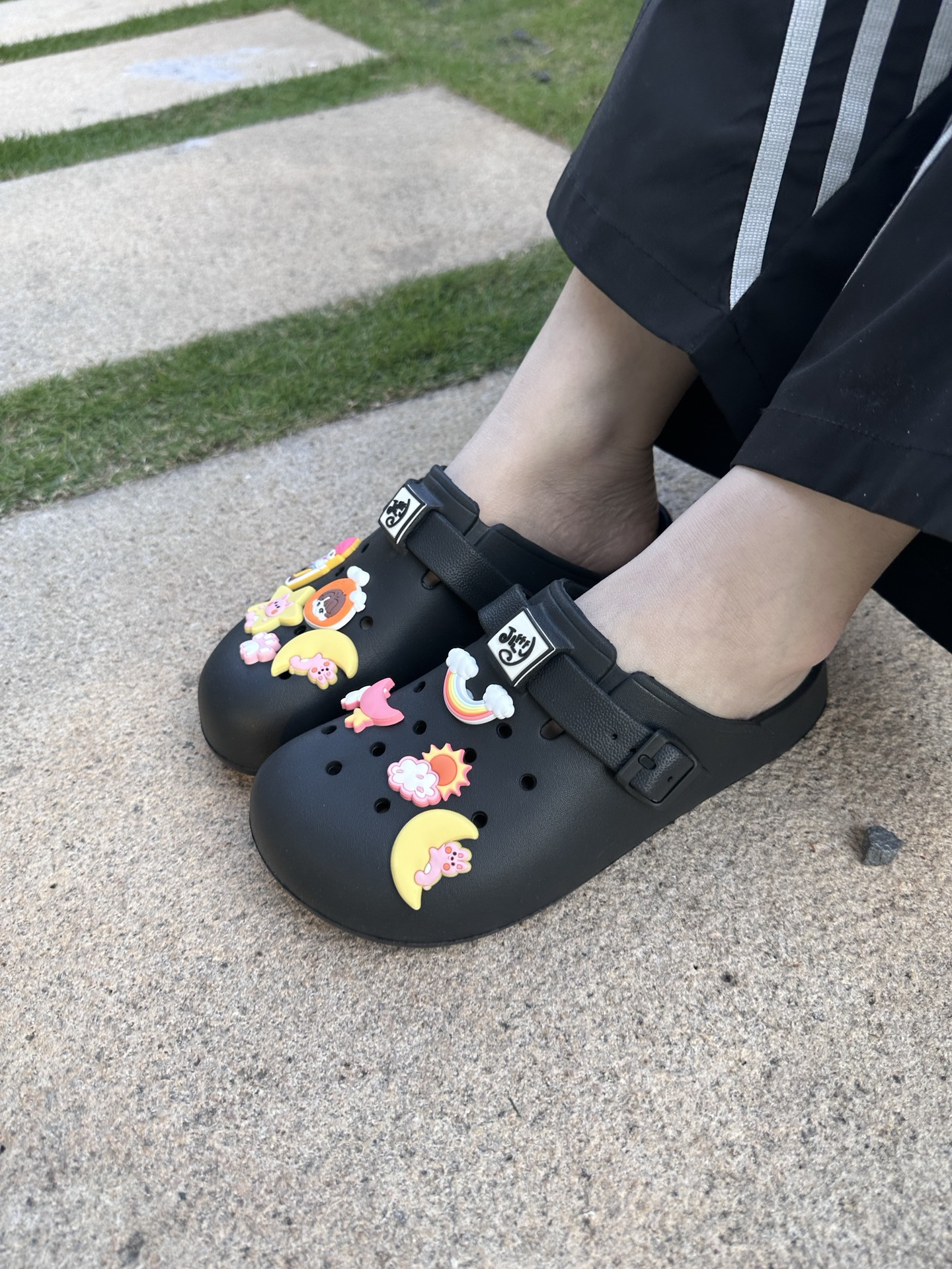 Jifffly Women's Clogs 2025 New Summer Outdoor Non-Slip Odor-Resistant Height-Increasing Versatile Sandals EVA Slippers