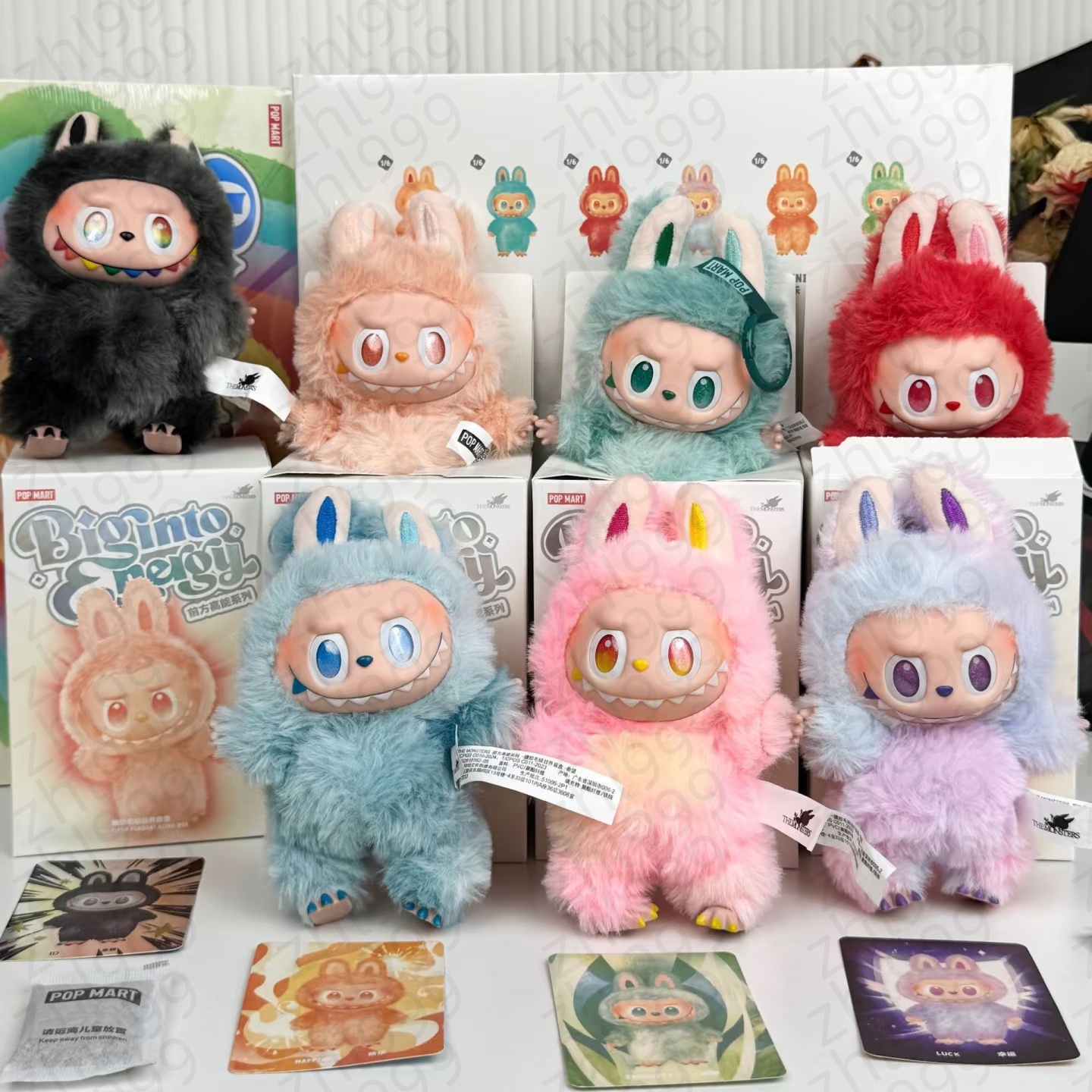 Labubu cute plush doll, blind box toy V1 V2 V3 series - a surprise with super popular dolls of forest fairies