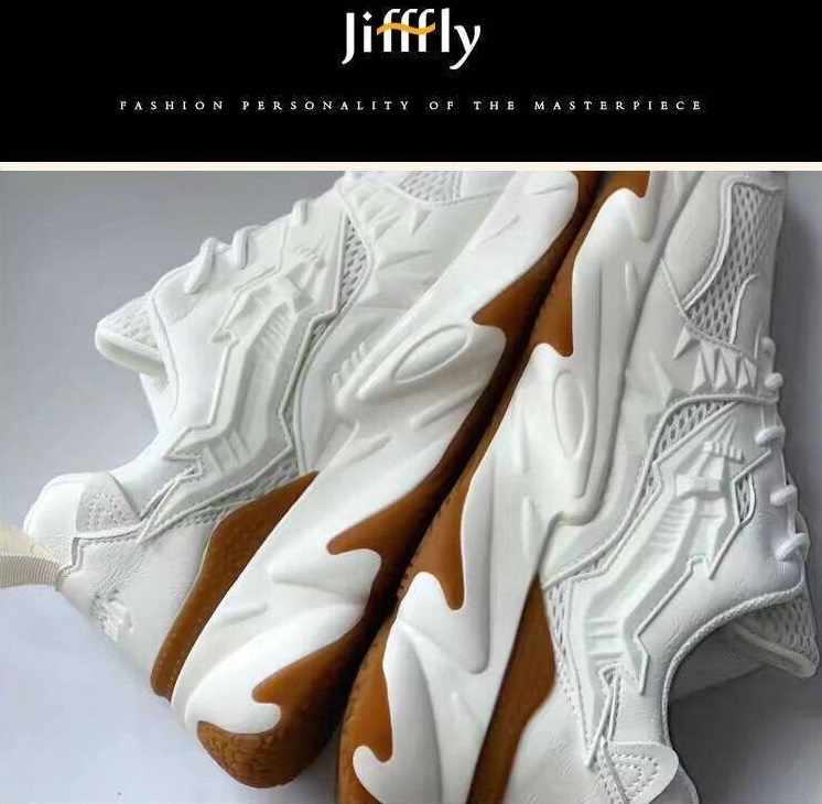 Jiffly Men's Urban Street Style Athletic Shoes with Height-Increasing Functionality