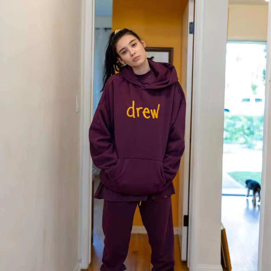 DREW HOUSE Trend Designer New Hoodies Streetwear Print Graphic Hoodie Men Hip Hop Pullover Sweatshirt Unisex Couple Casual Hoodie Sweatshirt