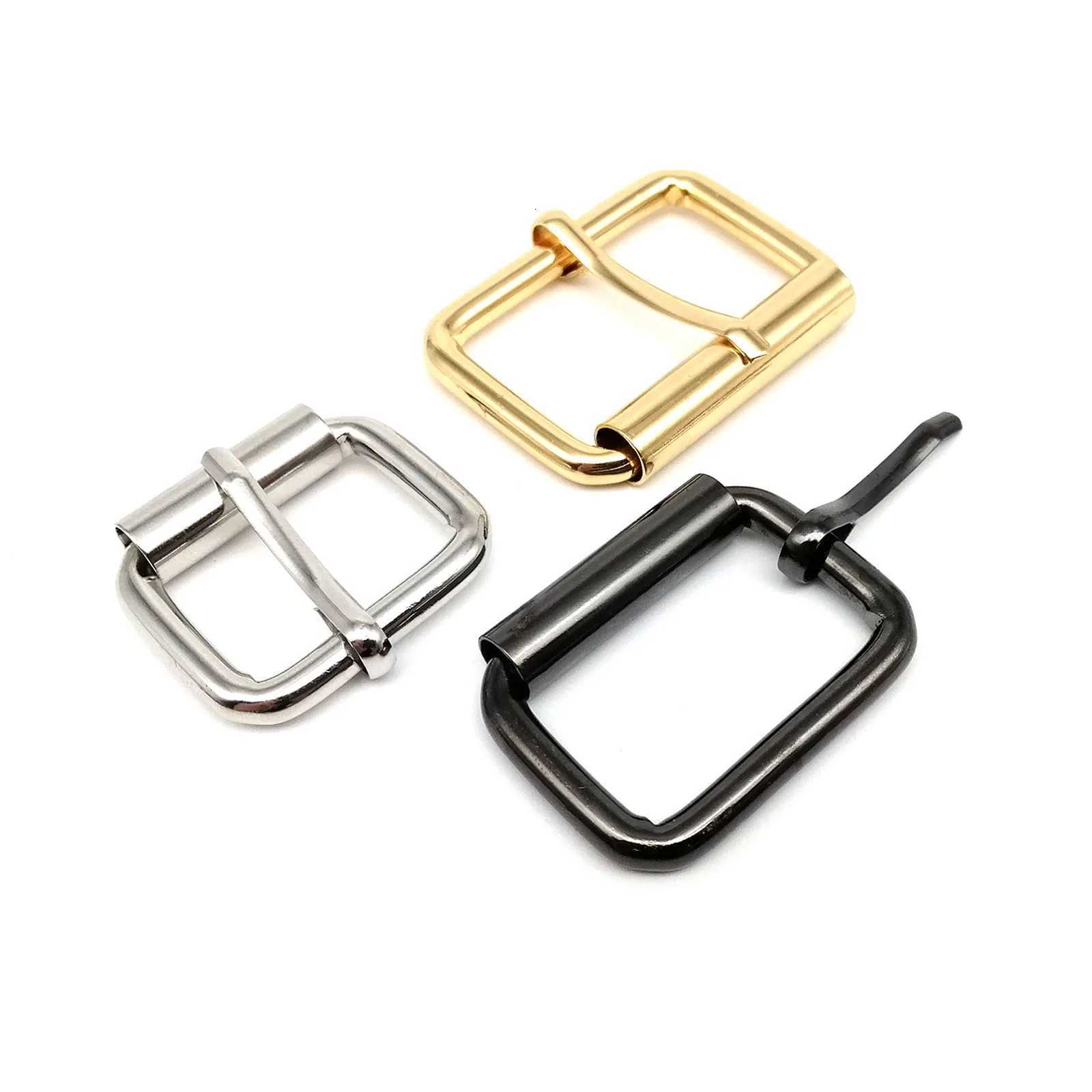 5pcs High Quality Thickened Leather Hand Bag Backpack Shoe Strap Belt Dog Collar Chain Rectangle Ring Adjustable Roller Pin Buckle G250802