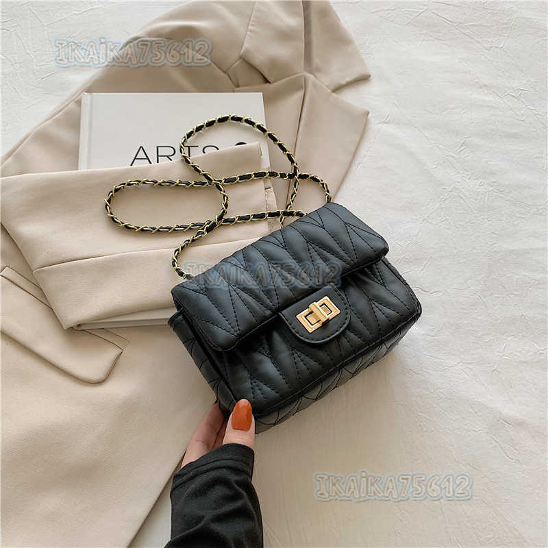 Fashion Single Shoulder Bag for Women 2025 Spring Summer New Simple Casual Chain Crossbody Bag Trendy Niche Small Square Bag H250804