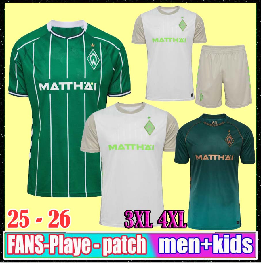 3XL 4XL 2025 2026 SV Werder Bremen Special Soccer Jerseys 25-26 DUCKSCH BITTENCOURT BUCHANAN BURKE FRIEDL KEITA FULLKRUG Home Football SHIRTS JERSEY