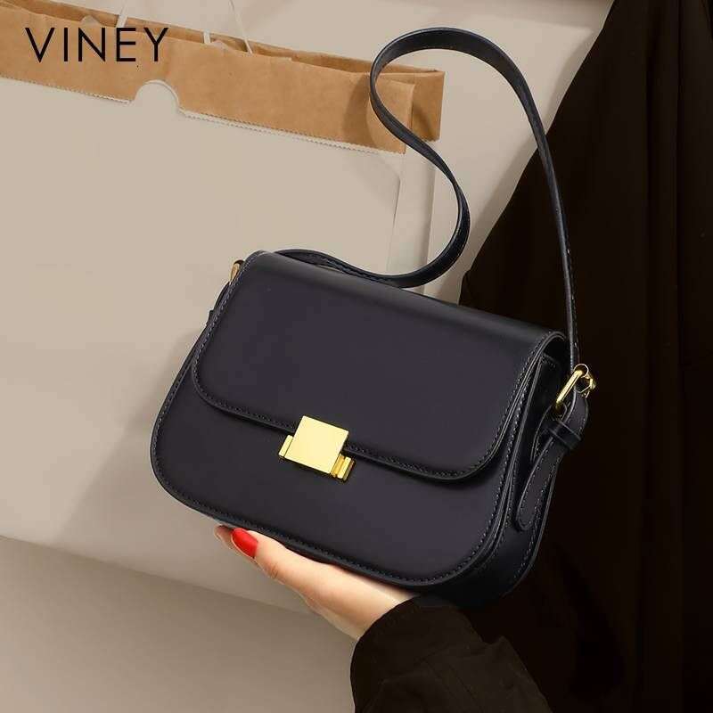 VINEY Ladies 2025 New Crossbody Tofu Single Shoulder Armpit Small High-grade Genuine Leather Women's Bag
