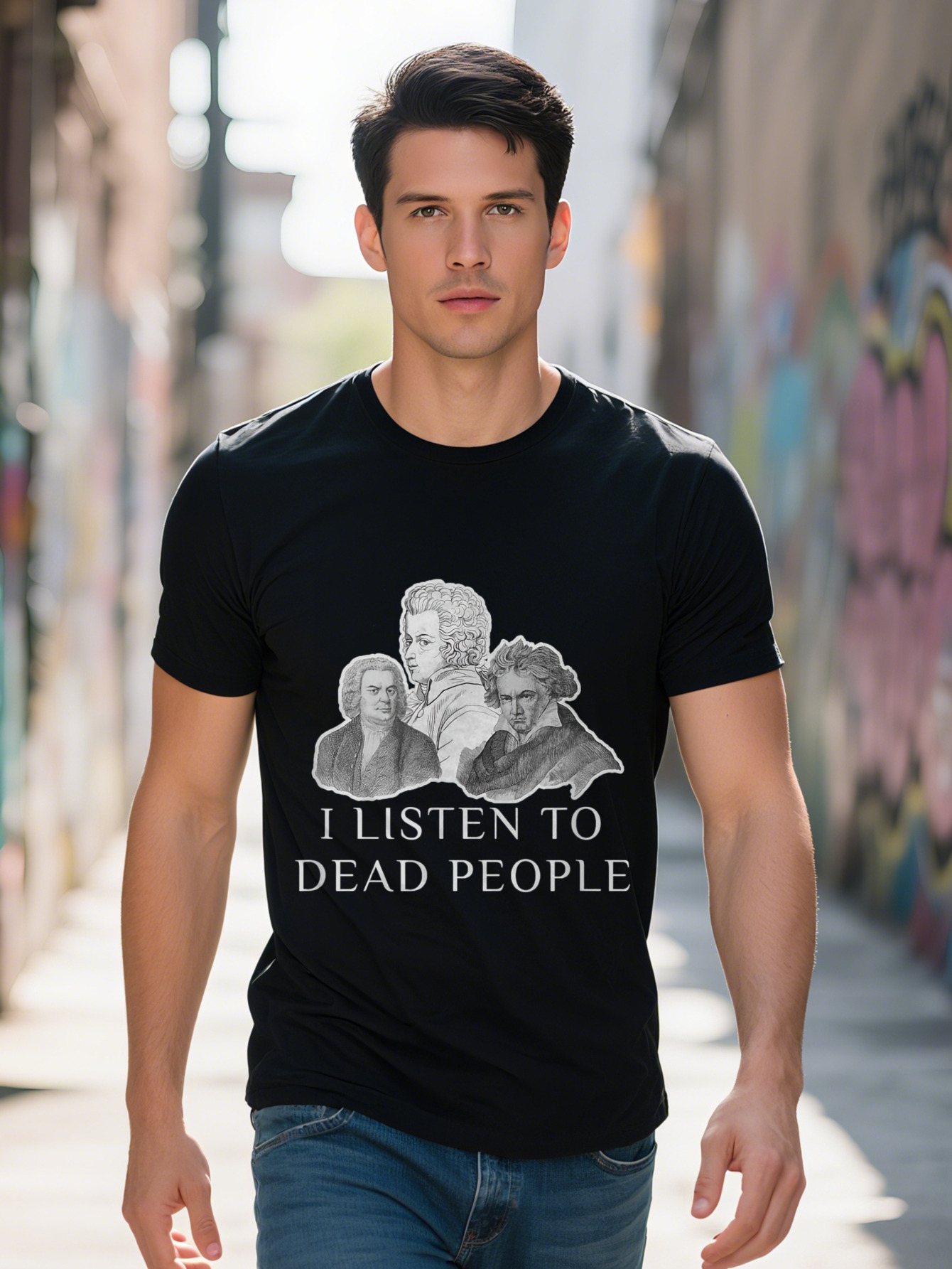Classical Music Parody I Listen To Dead People Gift Shirt 9caa1