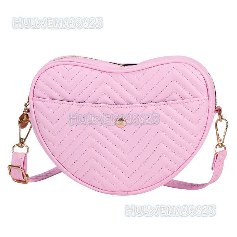 2025 New Womens Bag Trendy Fashion Small Crossbody Bag Heart-shaped Fashionable Shoulder Bag H250804