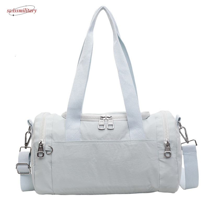 Korean Style Single Shoulder Fashion Casual Simple Large Capacity Trendy Women's Sports Bucket Pillow Bag Lightweight swissmilitary