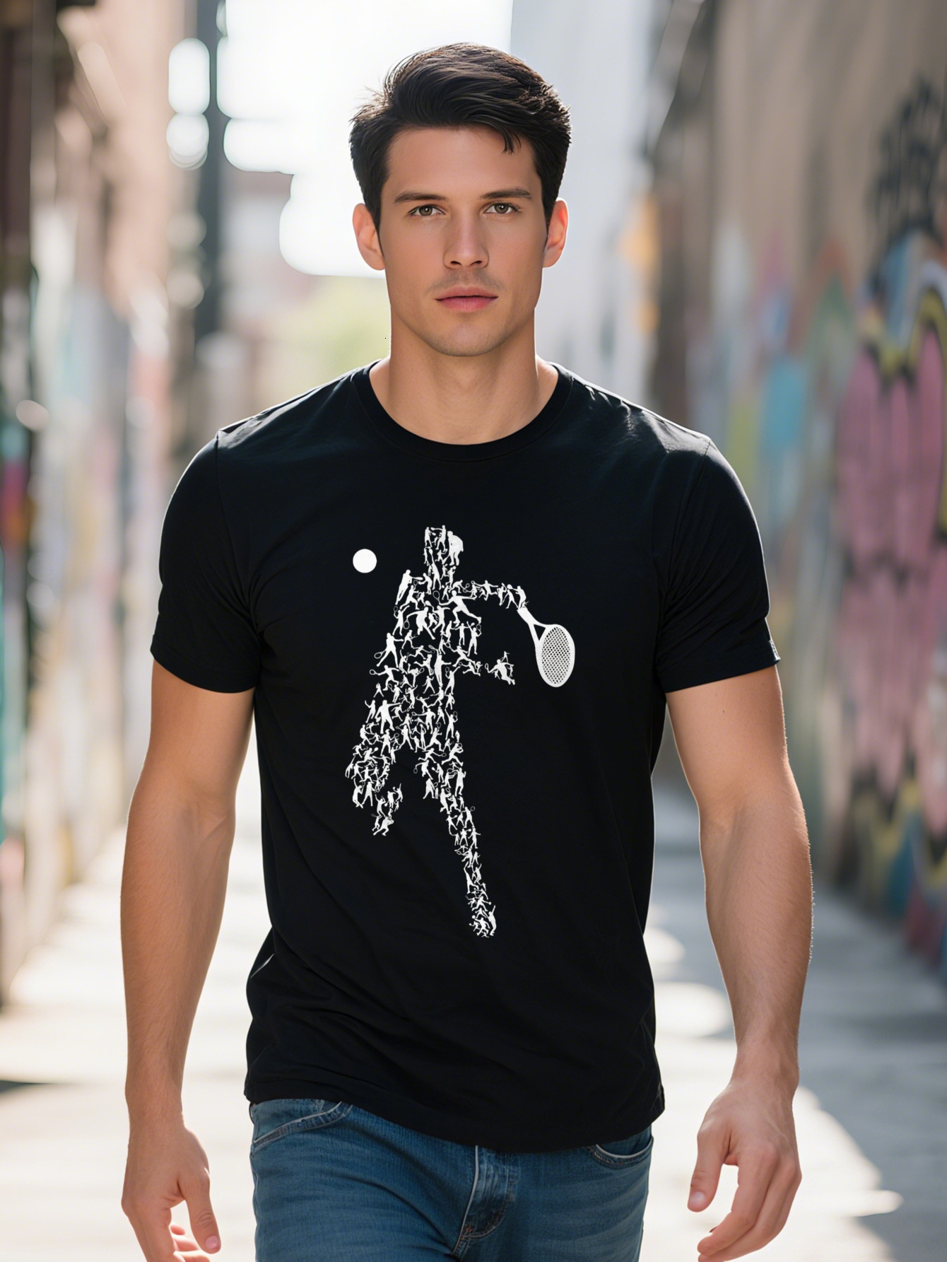 Tennis Positions Player Balls Funny Racket Game Outfit T-Shirt f0f38