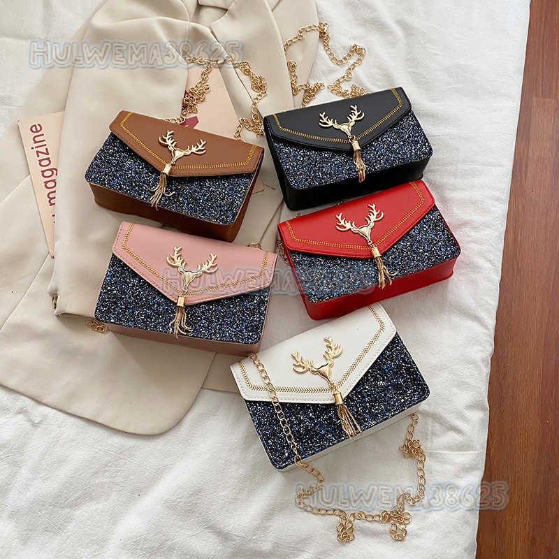 2025 Summer Small Square Bag Frosted Tassel Color Matching Chain Mobile Phone Bag Single Shoulder Oblique Cross Womens Bag H250804