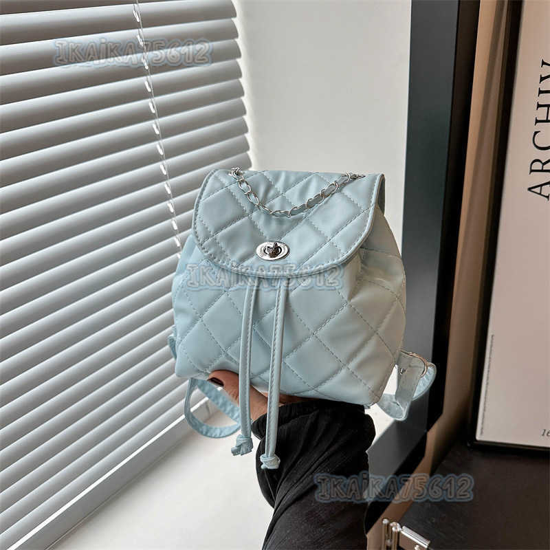 Style Casual Elegant Chain Handbag Small Backpack 2025 Spring Summer New Fashionable Personality Single Shoulder Crossbody Double Shoulder Bag H250804