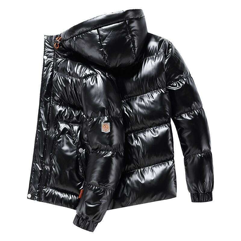 Clothing 2024 New Plus Size Casual Men's Padded Bright-Faced Jacket