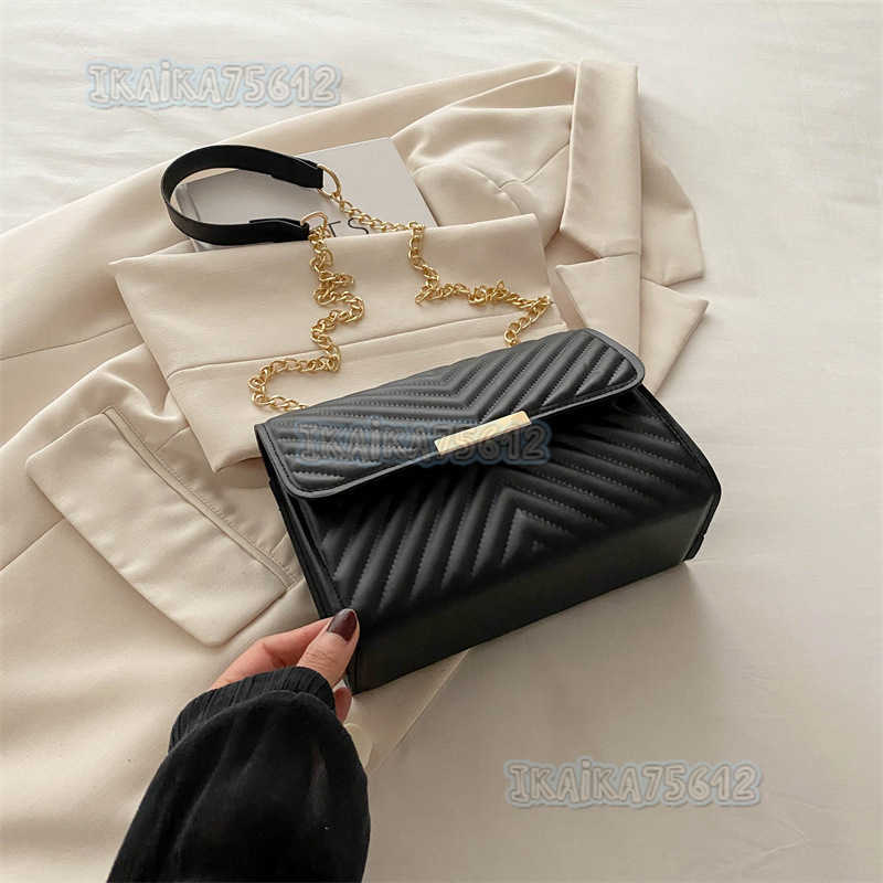 2025 New Personalized Niche Design Casual Solid Color Simple Small Bag Women Chain Shoulder Crossbody Small Square Bag H250804