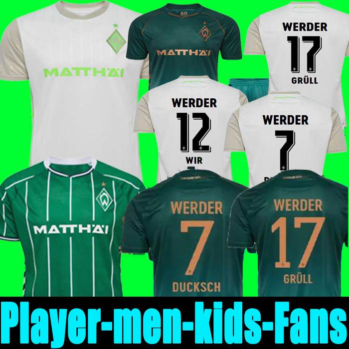 24 25 Werder Bremen SPECIAL SOCCER JERSEY Marvin Ducksch Leonardo Bittencourt BLACK GREEN 2024 2025 How Deep Special Edition s-2XL