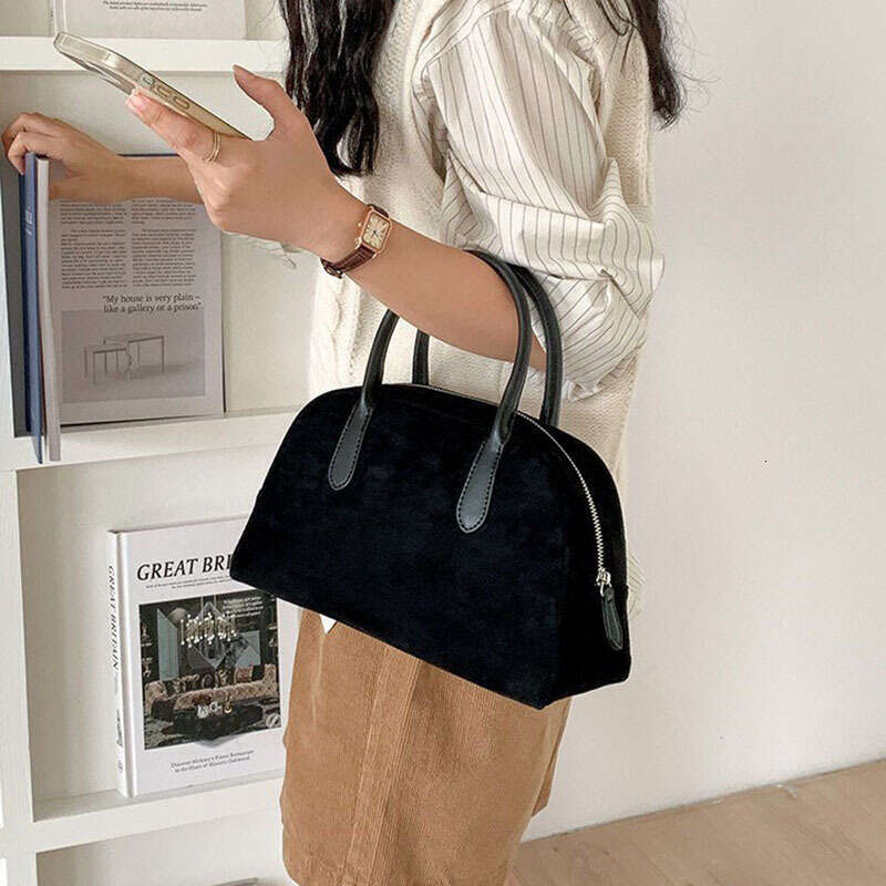 Milad Velvet for Women New High-End Matte Handbag Large Capacity Boston Bag