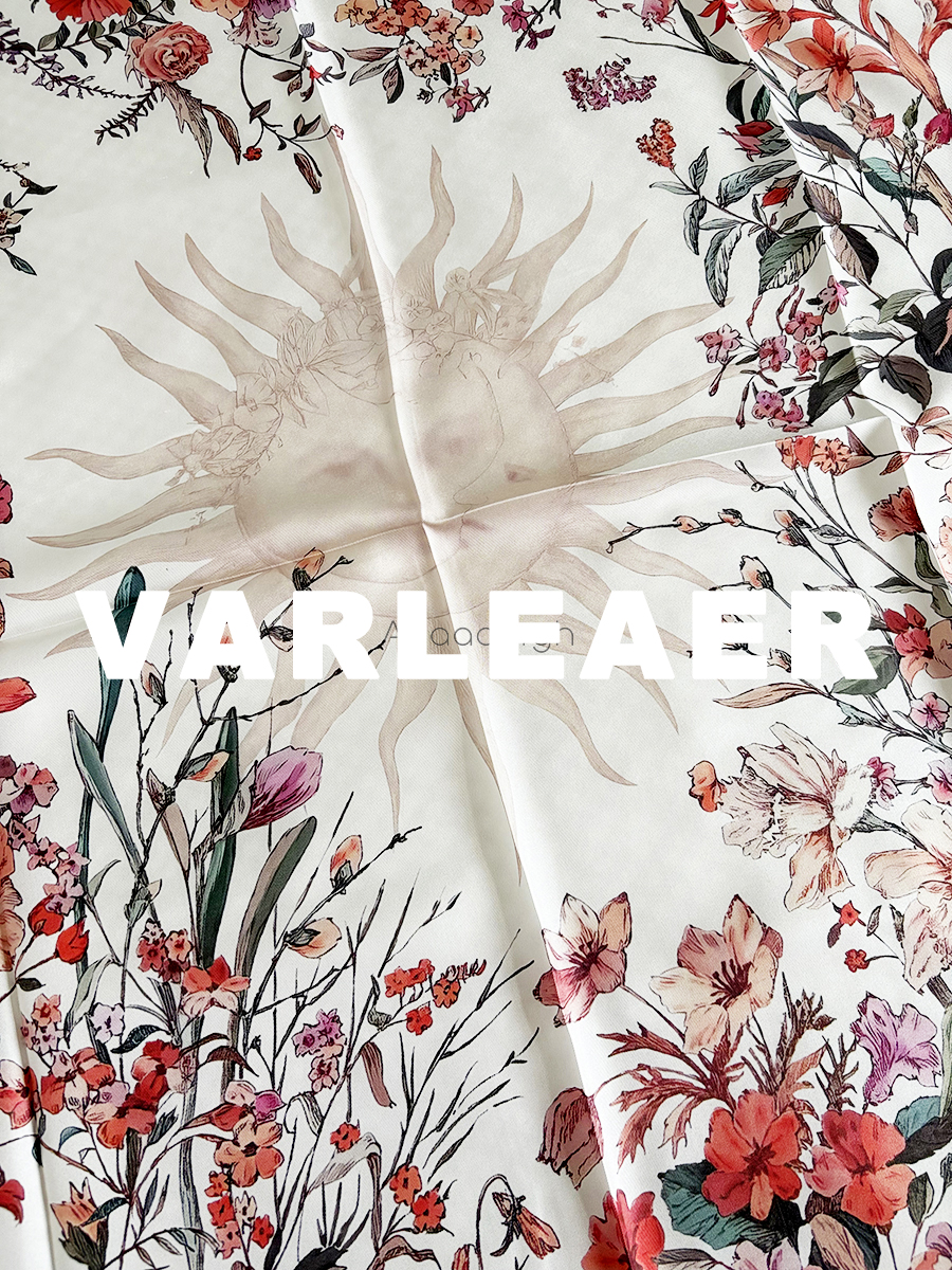 Twill Silk Scarf 90cm Pure Mulberry Shawls Hem Rolled Scarfs Square Bandana Neck Hair Scarves Clothing Accessories Mother Gift
