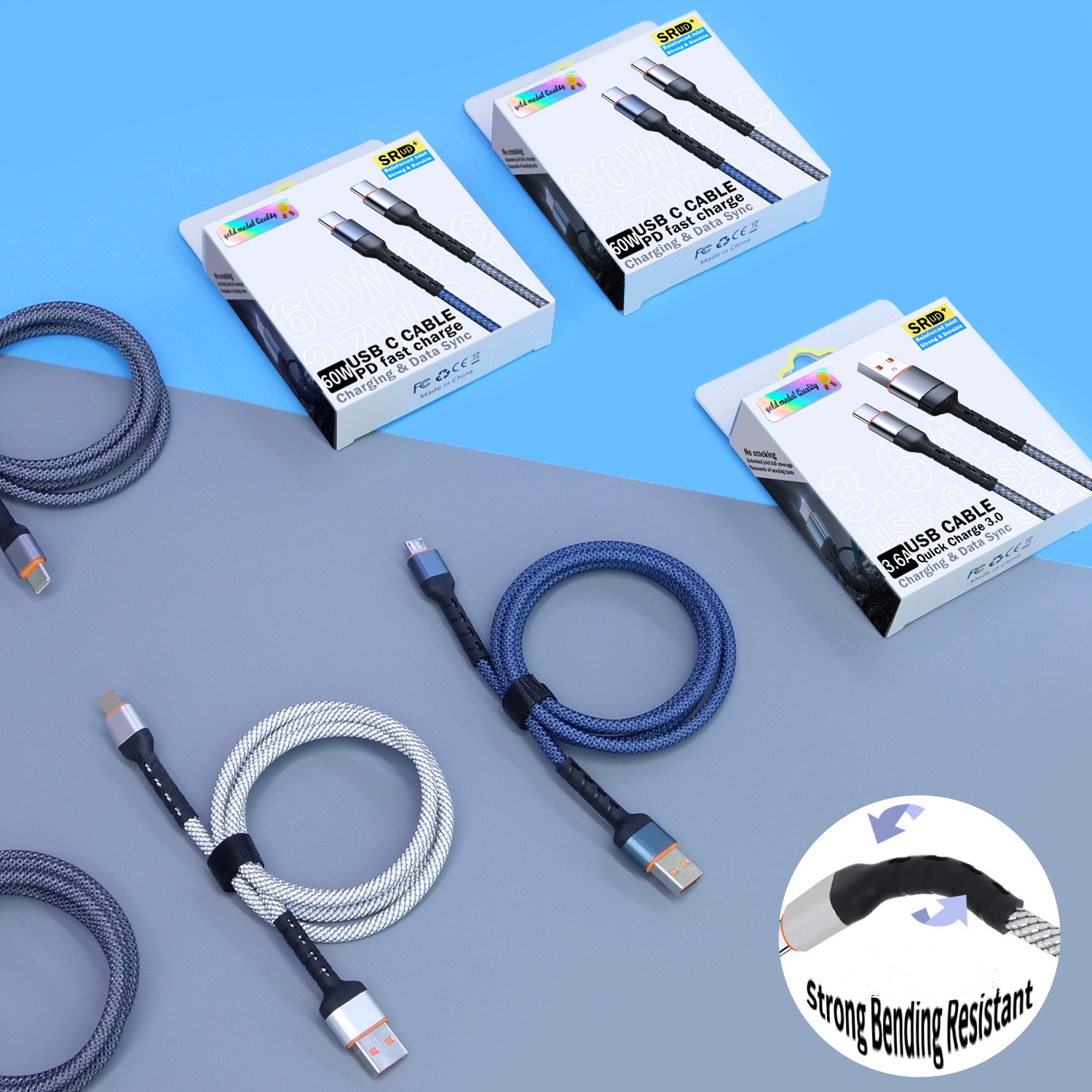 PD 60W USB C To Type C Fast Charging Cable Luxury Crystal Charger Cord for iPhone 17 16 15 Plus Pro Max samsung S25 S24 S23 Data Wire