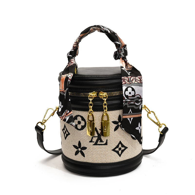 Designer New Patchwork Womens Bucket Bag Sweet Elegant Fashion Shoulder Bag Enhances Your Commuter Friendly with Personality Crossbody Bag