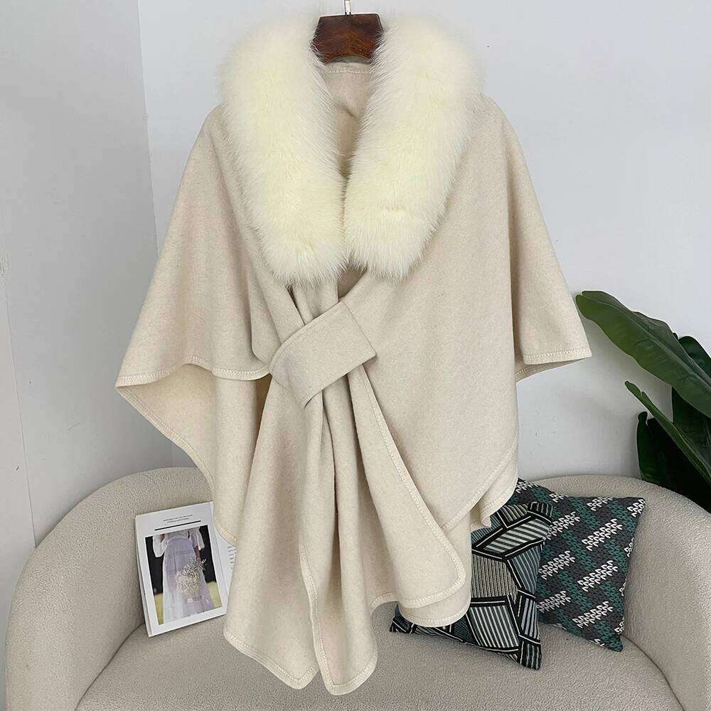 Spring Lanket Scarf Female Real Coat Women Cloak Poncho Winter Warm Shawl Designer Thickening Bpashmina Cape Stole Fur Coats 250730