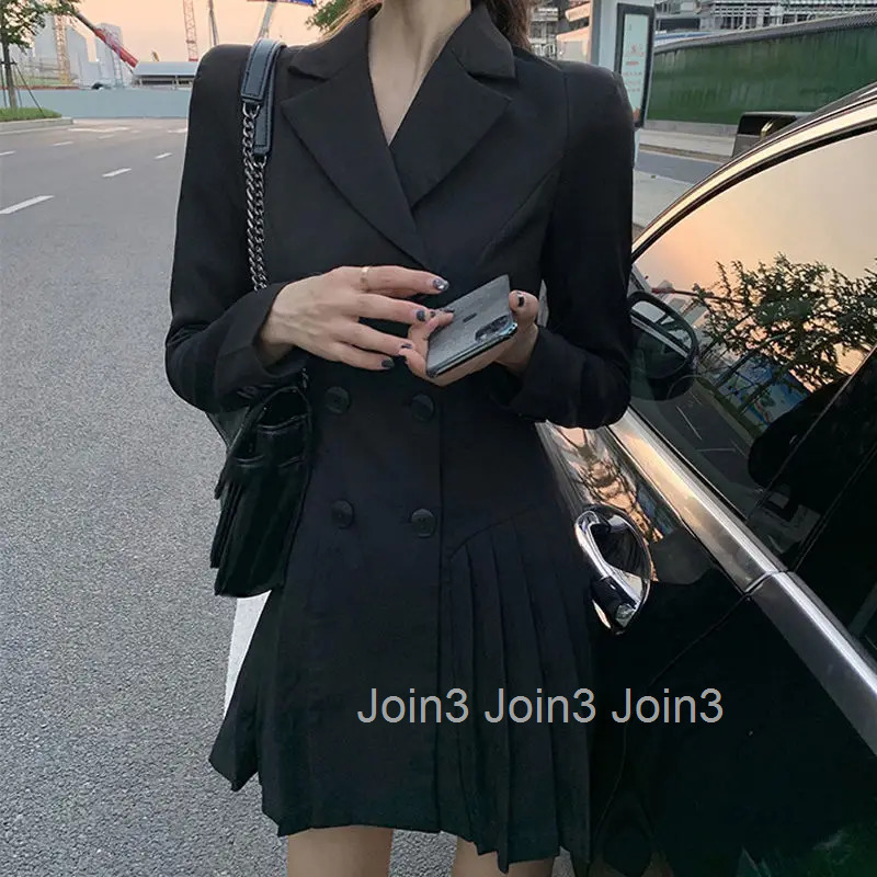 Womens Dress Blazer Clothing Chic and Elegant Pretty Female Dresses Formal Occasion Spring Retro Promotion Loose X Xxl Y2k