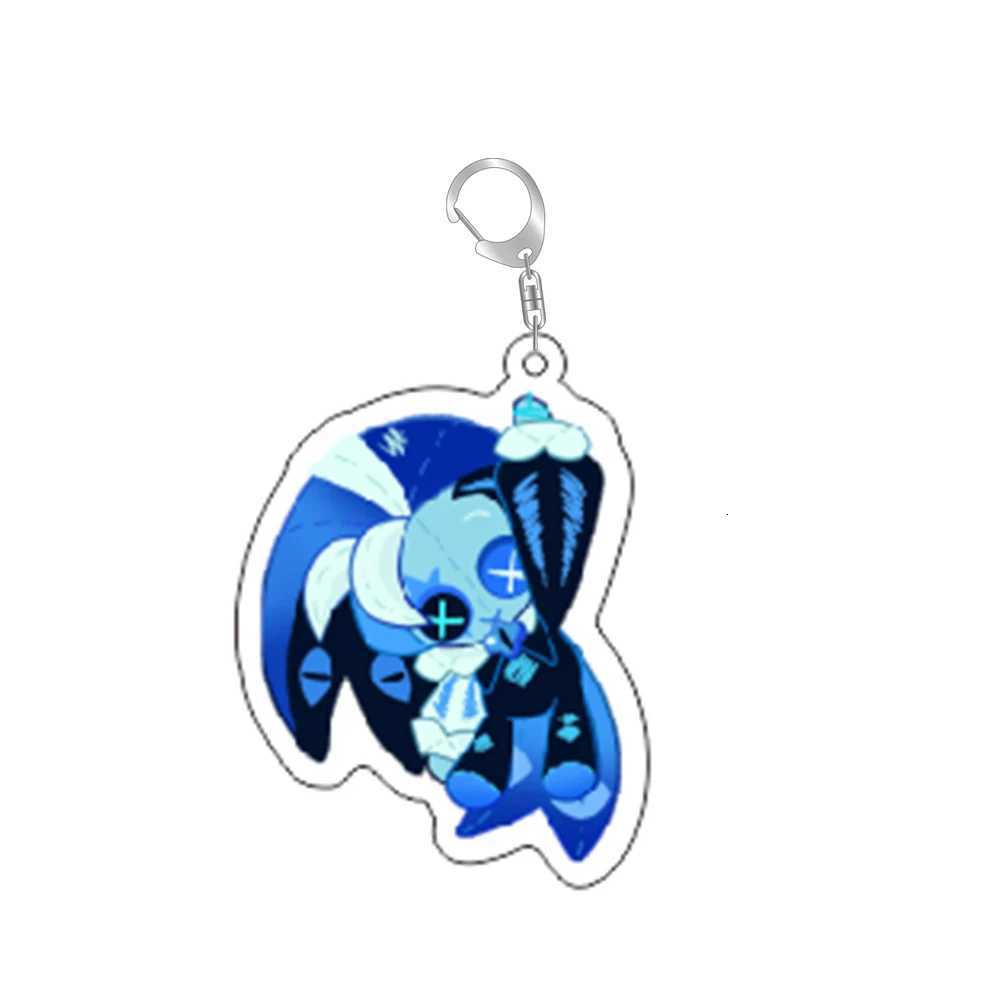 Hot Game Cookie Chibis Keychain Shadow Milk Pure Vanilla Key Chain Bag Keyrings Jewelry Gamer Fans Gifts Accessories G250802