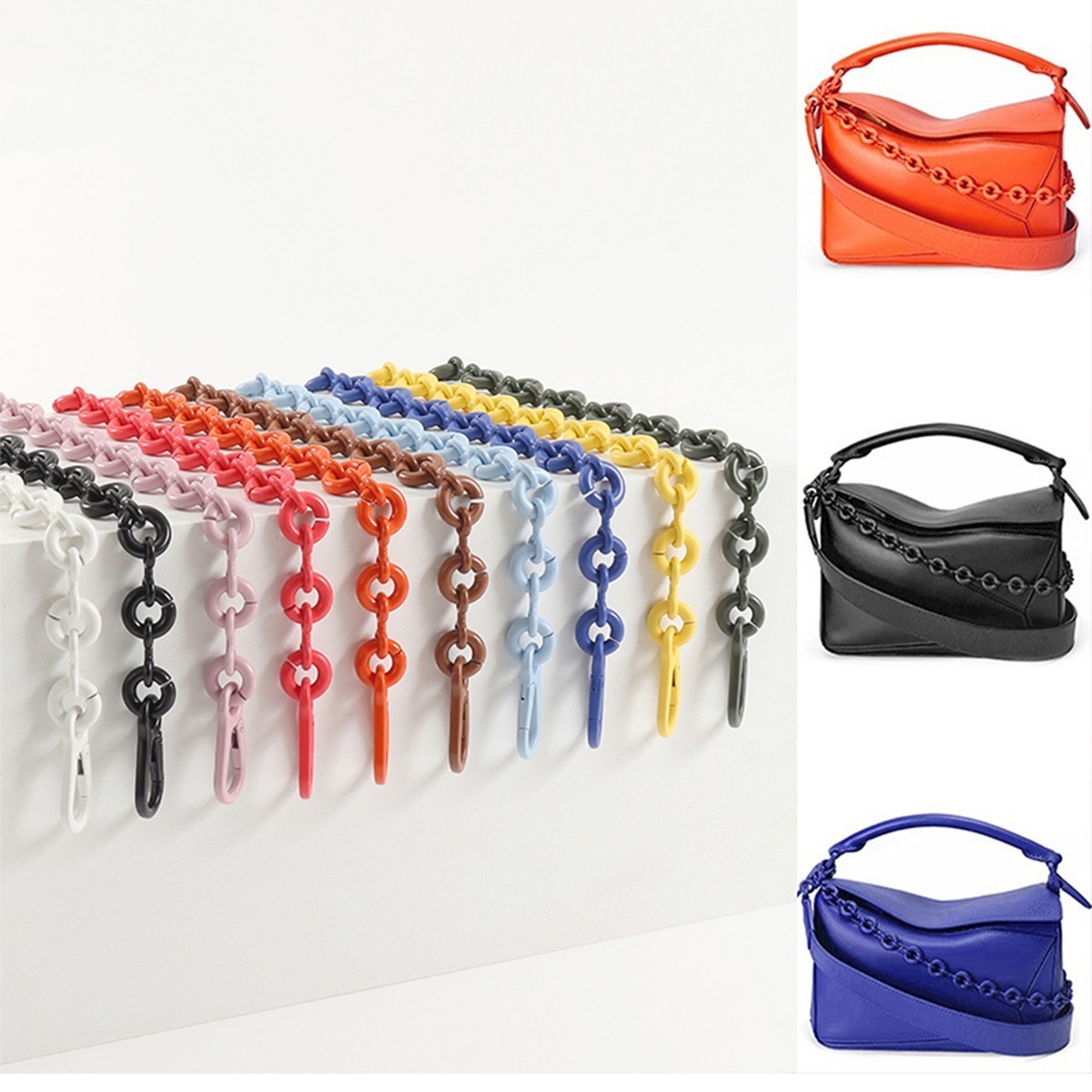 1PC donut chain replaceable shoulder bag wallet crossbody chain strap belt replacement accessories detachable bag chain
