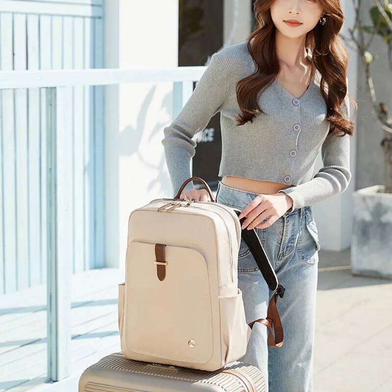 14 15.6Inch Laptop Anti-Fall Shockproof Portable Suitable Women Simple Fashion Travel Backpack