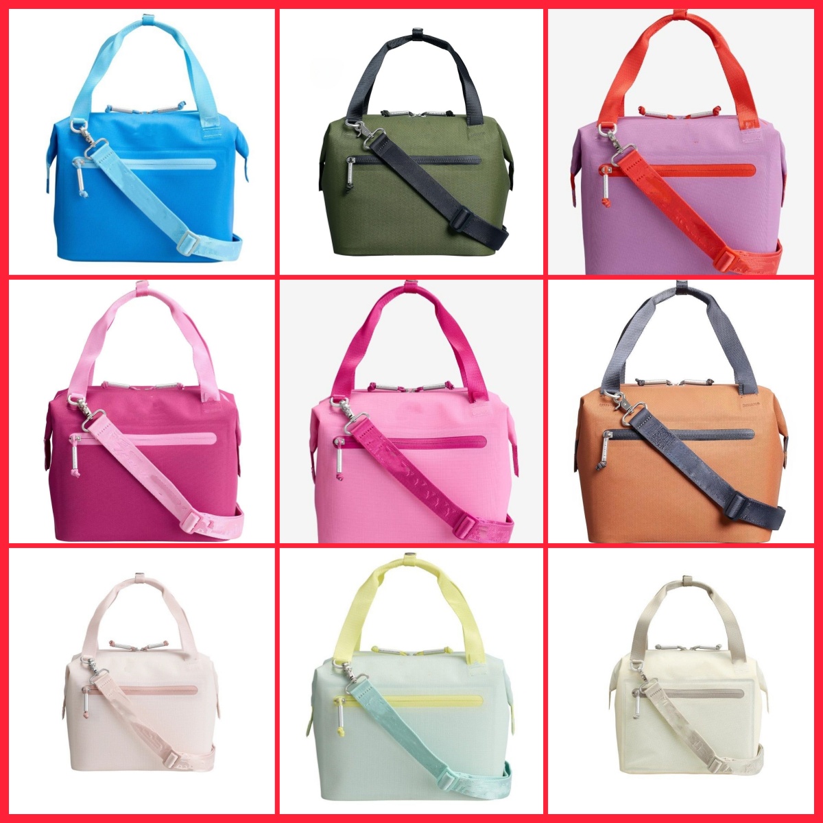 Outdoor Waterproof Mini Soft Lunch Bag Box 10-Can Recycled Polyester 12-Hour Cool Travel Cooler Bags Travel Lunch Box
