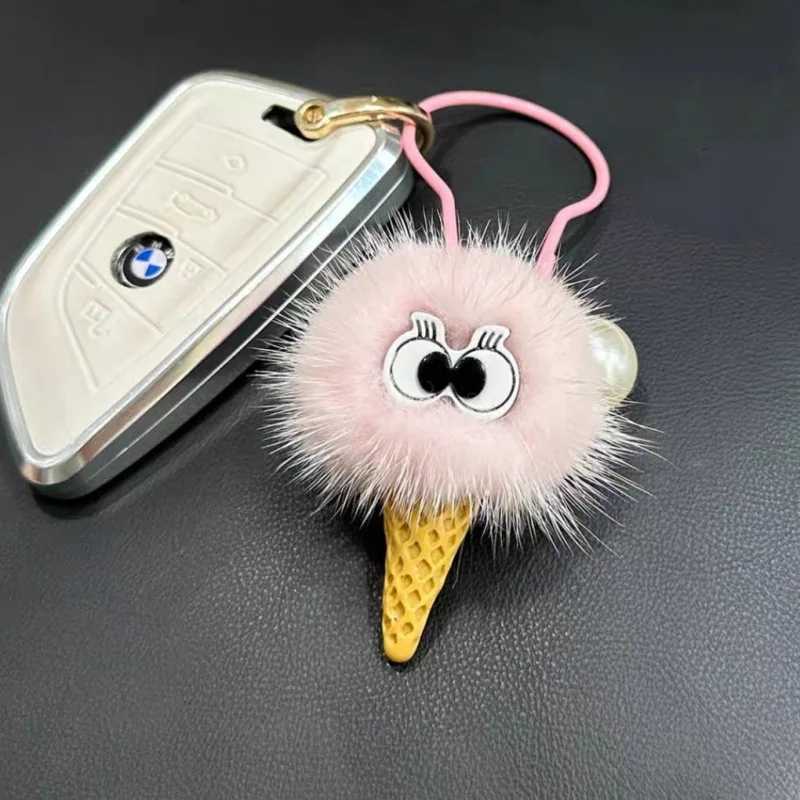 luxury jewelry Interesting little devil keychain Halloween pendant pom-pom monster keychain accessories Cute gift G250802