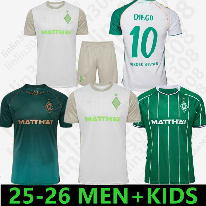 25 26 Werder Bremen Ducksch Soccer Jerseys Marvin Leonardo Bittencourt FRIEDL PIEPER retro 94 95 96 97 01 02 03 04 FULLKRUG STARK STAGE BURKE Marco Klose football shirt