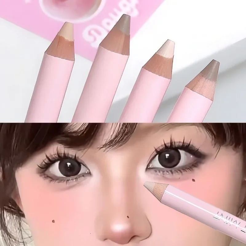 Double Ended Highlighting Contouring Stick 2-in-1 Highlight and Shadow Pen Face Gray Brown 3D Nose Shadow Bronzers Makeup Pencil 250730